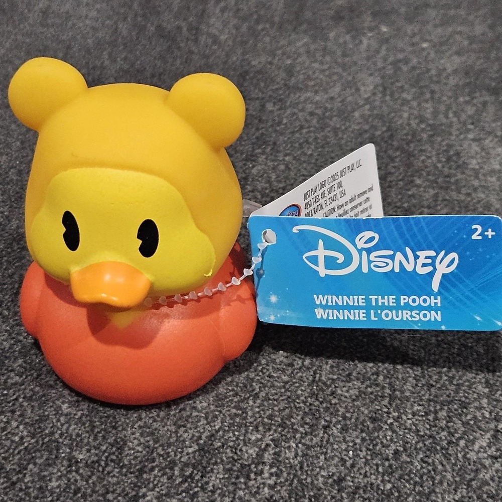 Disney - Winnie the Pooh - Rubber Duck - Approx 2.75" High - Duckalooz